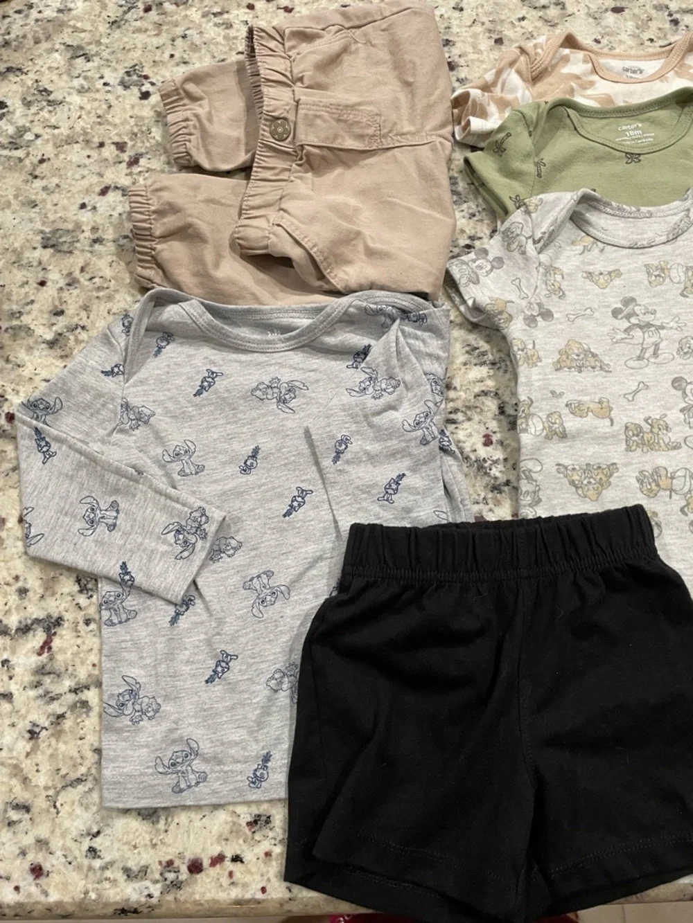 Disney Baby plus others 7 PCS baby boy outfits preowned Size 18 Months
